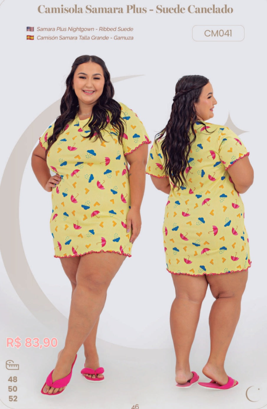 Camisola Samara Plus - Suede Canelado